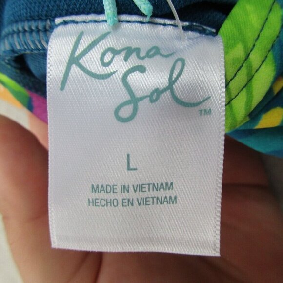 Kona Sol‎ Bodysuit Womens L Multi Full Seat Coverage Adjustable Straps VN1345353 - Picture 3 of 11
